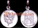 Picture of Sri Shani Dev (Saturn) Yantra Pendant in Silver