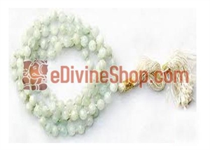 Picture of Aquamarine Mala For Courage,Peace and Purification