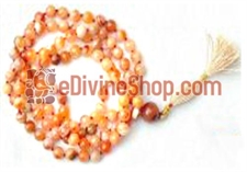 Picture of Carnelian Mala For Goodluck, Comfort and Protection