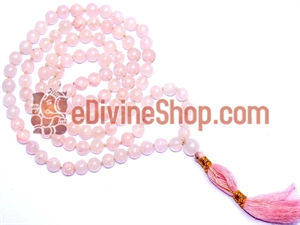 Picture of Rose Quartz Mala For Love, Happiness and Harmony in Relations