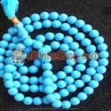 Picture of Natural Turquoise (Firoza) Mala For Positive Vibrations, Intuition and Wisdom