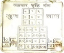 Picture of Sri Vyapar vridhi yantra on ashtadhatu plate
