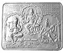 Picture of Sri Subh Labh Yantra on Silver Plate 