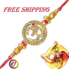 Picture of Gold Plated- Om Rakhi