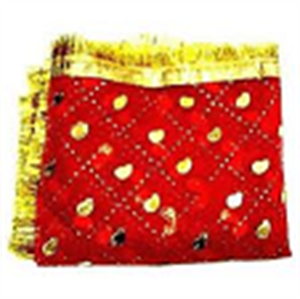 Picture of Red Small Size Chunari (Veil) Used for Religious Gatherings 