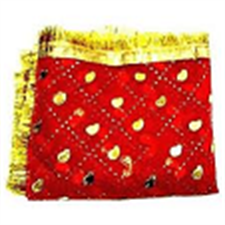 Picture of Red Small Size Chunari (Veil) Used for Religious Gatherings