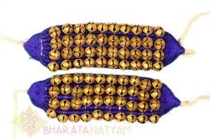 Picture of Ghungroo Pair for Bharatanatyam Dance with 4 Lines of Brass Bells