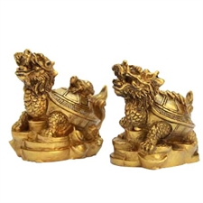 Picture of  TURTLE DRAGON PAIR WITH COINS