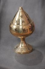 Picture of Decorative Brass diya oil lamp burner for puja aarti