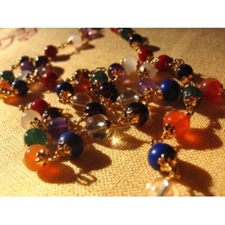 Picture of Navaratna Necklace with Semi-Preicous Beads