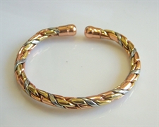 Picture of Magnetic Copper Brass Aluminium Twist Bracelet 36M