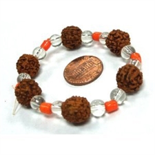 Picture of Six Rudraksha Beads Bracelet Hindu Starchy Bracelets