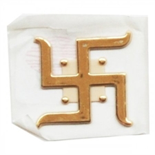 Picture of Religious Sticker (Small Gold Plastic Swastika)