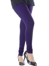 Picture of Violet Cotton Stretch Leggings Ruby Brand Free Size