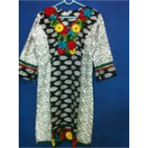 Picture of Cotton black and white kurti SIZE XL