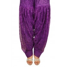 Picture of patiala-purple-lace salwar