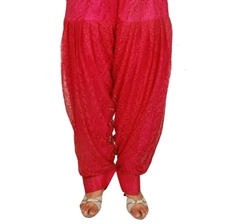 Picture of Red net /lace salwar