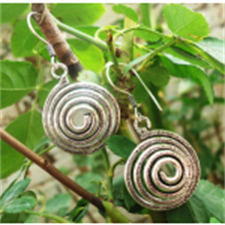 Picture of Ethnic Round Metal Earring ER07