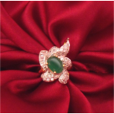 Picture of Ethnic's Green Cut Ring ADR02