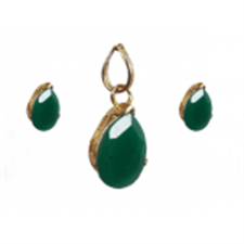 Picture of Ethnic's Green Stone 3 Piece Set SPS06