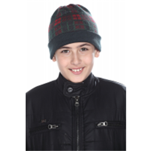 Picture of Acrylic Kids Cap Jacquard Check