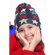 Picture of Acrylic Kids Cap Jacquard Stars