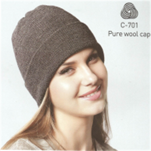 Picture of Pure Wool Half Ribbed Cap 