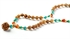 Picture of Garuda Mala: 108 Rudraksha Beads with 22K Gold Plated Silver & Turquoise