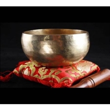 Picture of Tibetan Buddhist Copper Singing Bowl 400g, 13-15cm diameter- Hand Beaten Fair trade