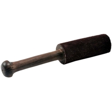 Picture of Brown Leather-Wrapped Singing Bowl Striker, Mallet, Gong Puja