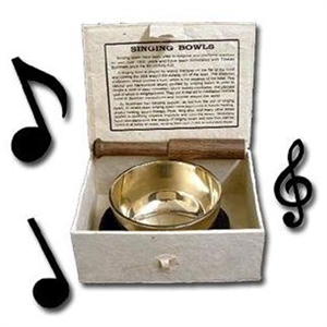Picture of TIBETAN 8.5cm POLISHED BRASS SINGING BOWL SET. EXPERIENCE THE LIBERATING POWER OF ITS SOUNDS!