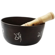 Picture of Meditational Singing Bowl Musical Instrument Metal Antique Brown Metal India Art Gift