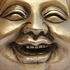 Picture of Laughing Buddha Head - Four Faces Statue Sculpture Brass Craft India 8.89 x 10.16 Cm 