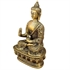 Picture of Seated Buddha Statue Collectible Figurines Brass Decor 13.97 x 10.16 Cms