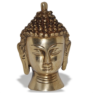 Picture of Buddha Head Brass Statue Sculpture 