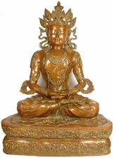 Picture of Pritzker Vairochana Buddha - Brass Statue 