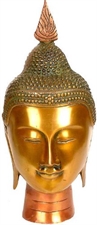 Picture of Buddha Head - Brass Statue
