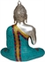 Picture of Lord Buddha in Vitark Mudra - Brass Statue with Inlay