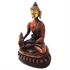 Picture of Hand Carved Lord Buddha Statue Brass Metal Brown Religious Sculpture Indian Art