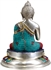 Picture of Lord Buddha in Abhaya Mudra (Inlay Statue) - Brass Statue with Inlay