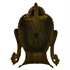 Picture of Wall Hanging Buddha Head Statue Art Decor Brass Metal Buddhist Gifts 27.94 cm
