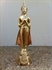 Picture of Buddha statue hand cast from Brass - Handmade - 23cm tall - Standing Thai Buddha