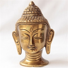 Picture of Lord Buddha Statue Brass Face Figurine