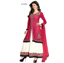 Picture of Sushmita Sen Maroon Long Anarkali Salwar Suits Sus11001