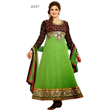 Picture of Zarine Khan Parrot Designer Salwar Suits Zar2007