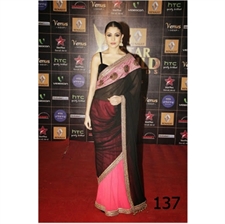 Picture of Anushka Sharma Black and Pink Sari BWR137