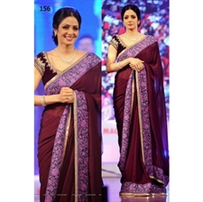 Picture of Sri Devi Sari With Designer Velvet Blouse BWR156