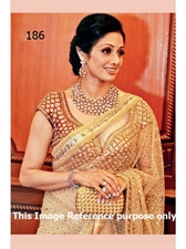 Picture of Sridevi Looks Gorgeous in Golden Saree BWR186